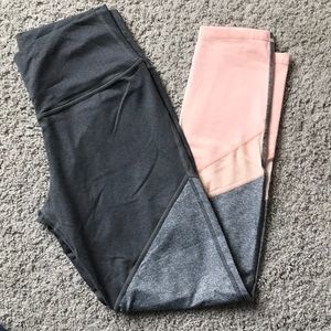 Aerie Color Block Mesh Leggings